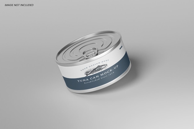 Mockup puszki z tuńczykiem
