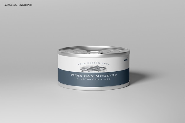 Mockup puszki z tuńczykiem