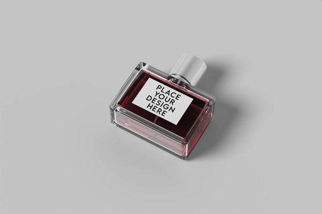 PSD mockup realistische luxe fles parfum