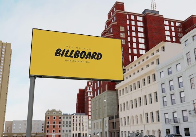 Mockup of rectangular billboard Psd