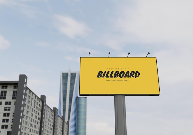 Mockup of rectangular billboard Psd