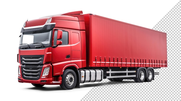 PSD mockup di un camion rosso