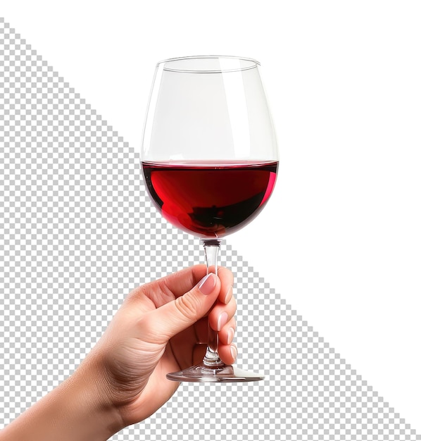 PSD mockup of a red wine glass