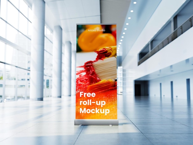 Mockup Rollupee dla plakatów mediów społecznościowych