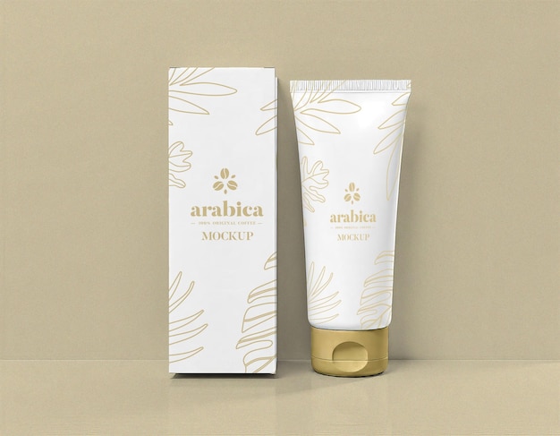 Mockup rurki kosmetycznej Arabica
