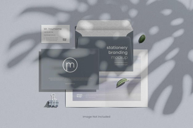 Mockup scene creator voor briefpapier branding