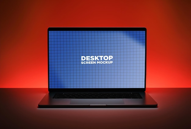 Mockup scherm laptop