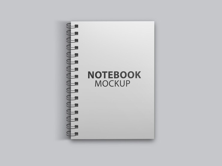 PSD mockup sjabloon van de notebook