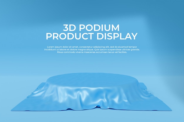 Mockup-sjabloon voor 3D-podiumproductweergave