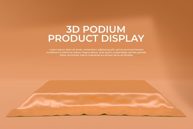 Mockup-sjabloon voor 3D-podiumproductweergave