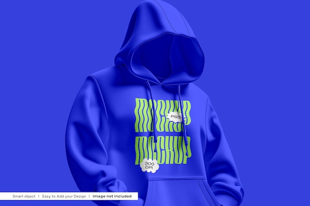 Mockup-sjabloon voor hoodies in Photoshop