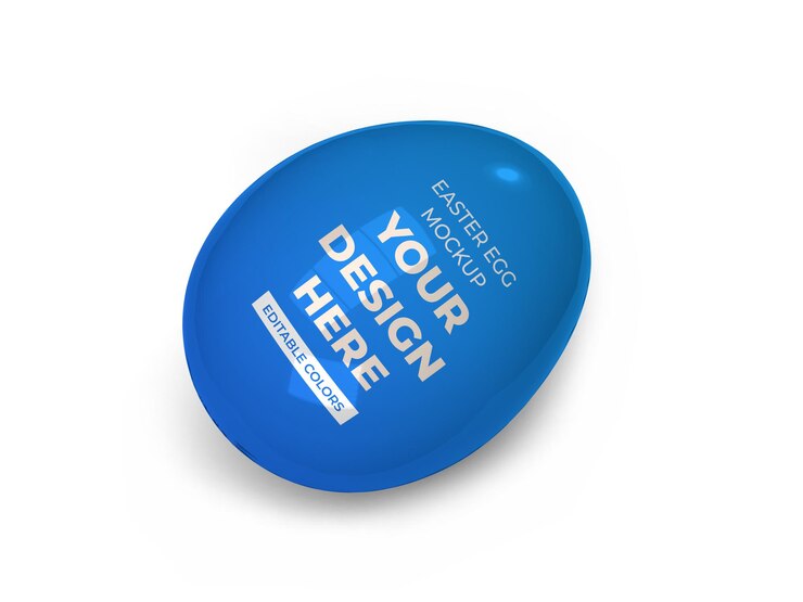 PSD mockup-sjabloon voor paaseieren psd