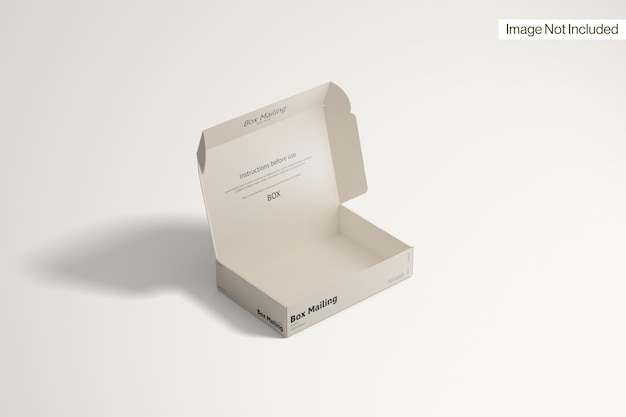 Mockup skrzynki pocztowej w lewym widoku