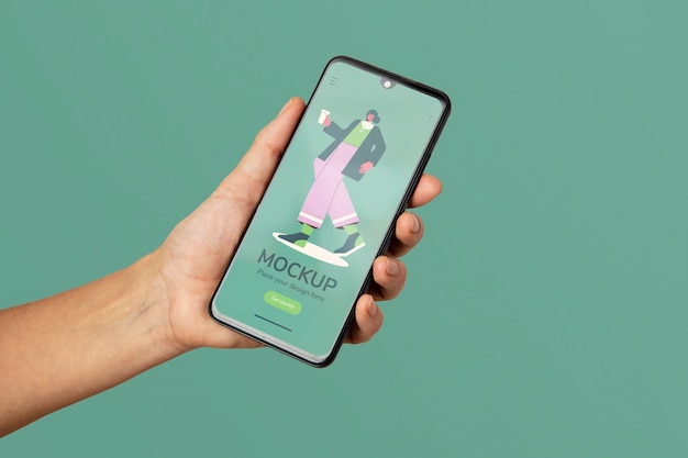 Mockup Smartfonu W Ręku