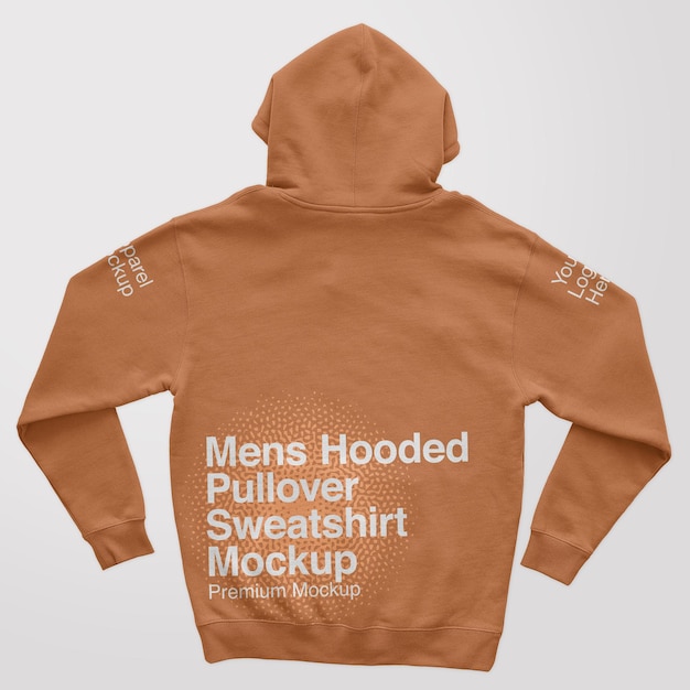 Mockup sweatshirt met capuchon voor heren