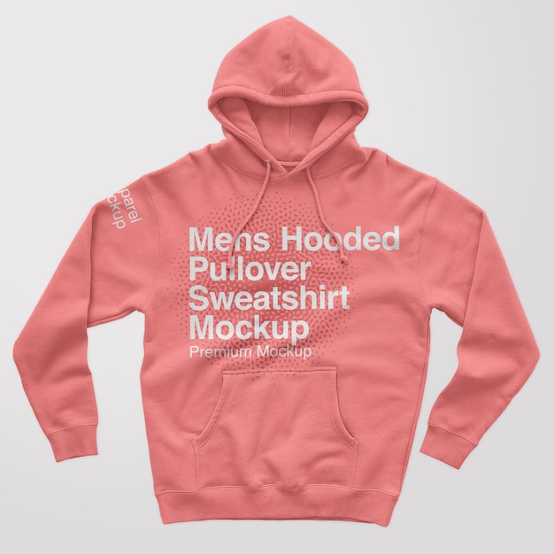 PSD mockup sweatshirt met capuchon voor heren