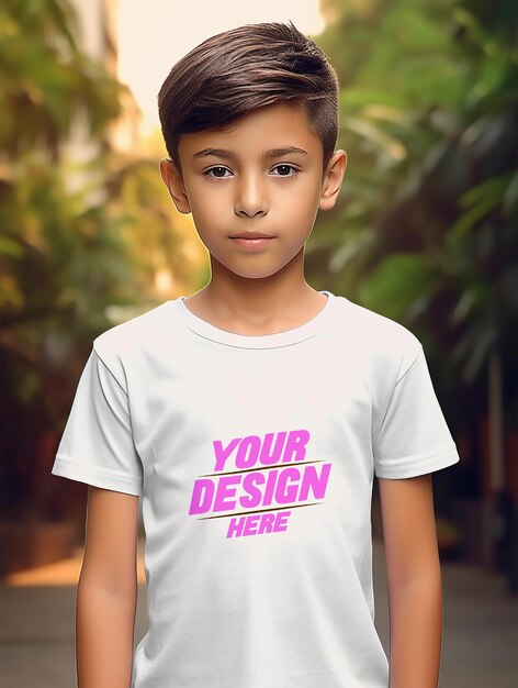 Schema psd di t-shirt di mockup