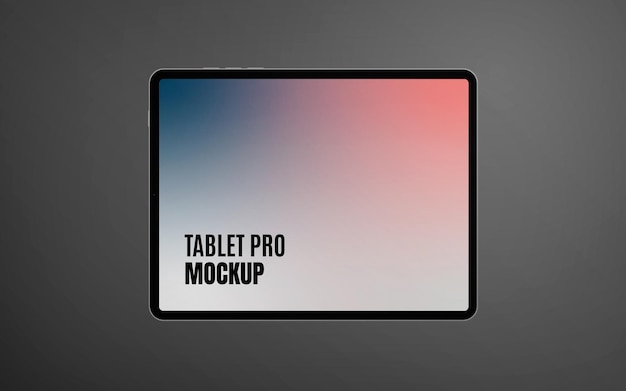 PSD mockup of tablet pro isolated on a dark background