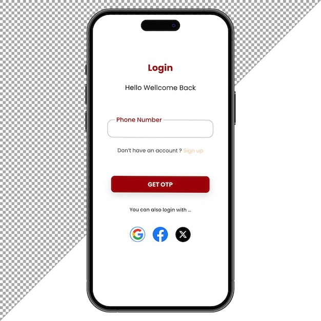Mockup telefonu psd