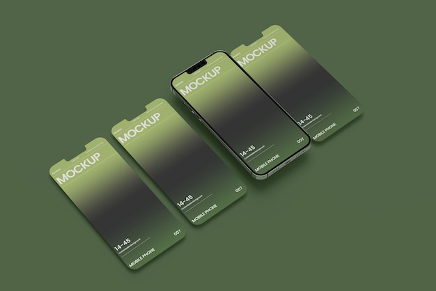 PSD mockup telefonu urządzenia psd z minimalnym tłem