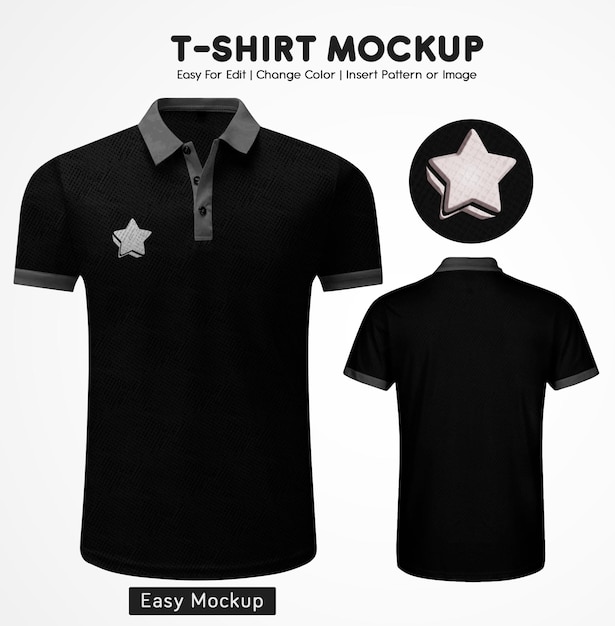 Шаблон Мокапа Polo Shrit