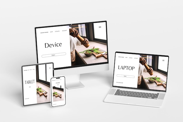 Mockup til flere enheder