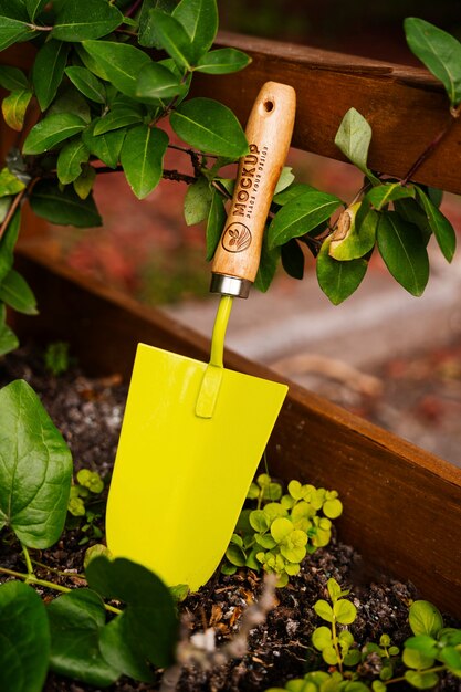 Mockup of tools for gardening