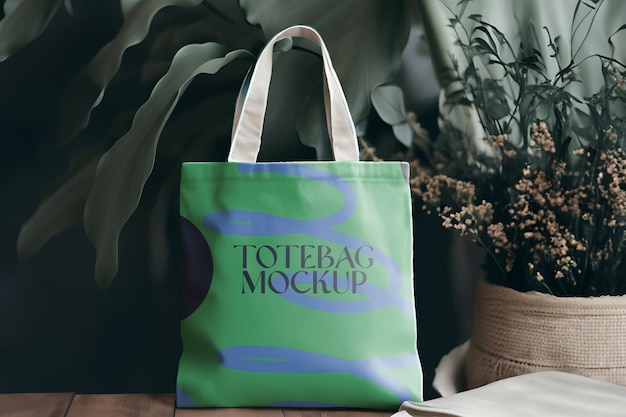 PSD mockup tote bag psd