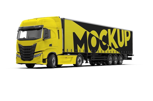 Mockup of a truck