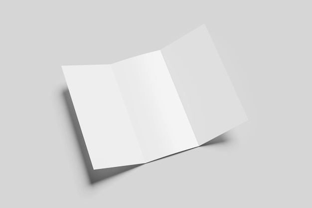 Mockup trzykrotnej broszury