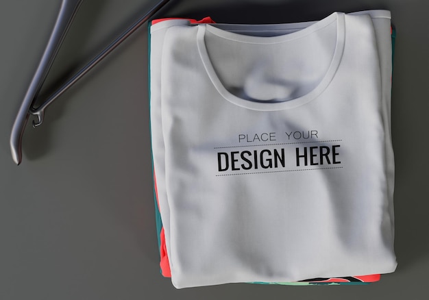 PSD mockup tshirt for advertising 3d render psd