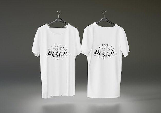 광고 3d 렌더링 Psd를 위한 모형 Tshirt