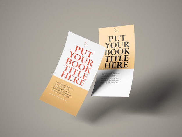 mockup of two vertical flyers