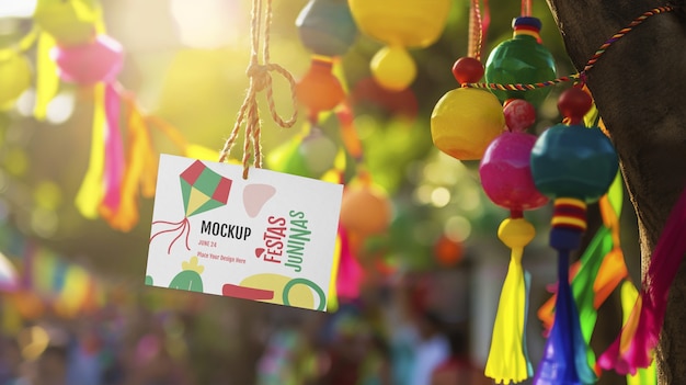 PSD mockup uroczystości festa junina