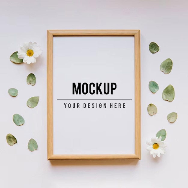 Mockup van bewerkbare PSD-fotoframes