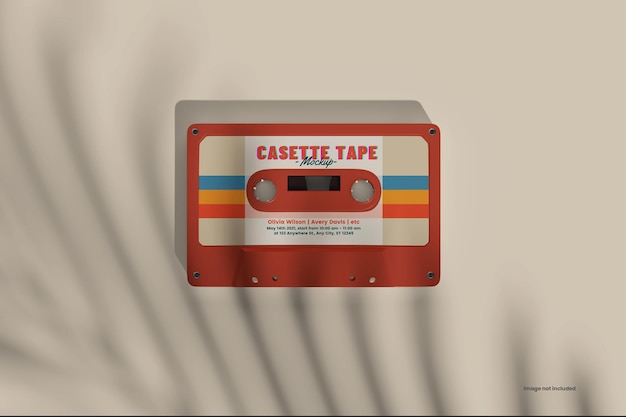 PSD mockup van de cassette