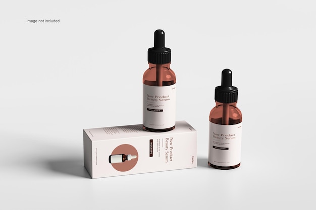 Mockup van de dropperfles