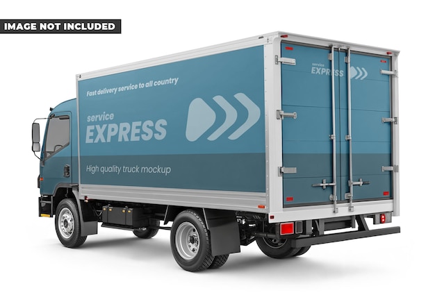 Mockup van de Express Delivery Truck