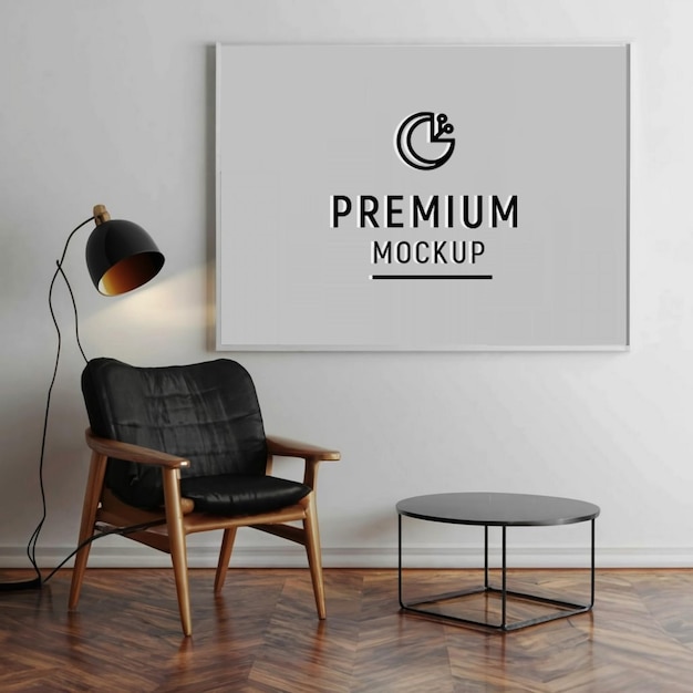 PSD mockup van de muur