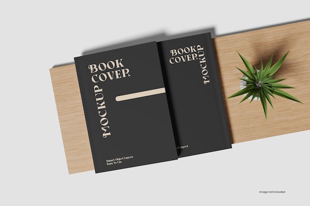 PSD mockup van de omslag van het boek