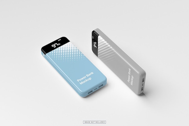 PSD mockup van de powerbank