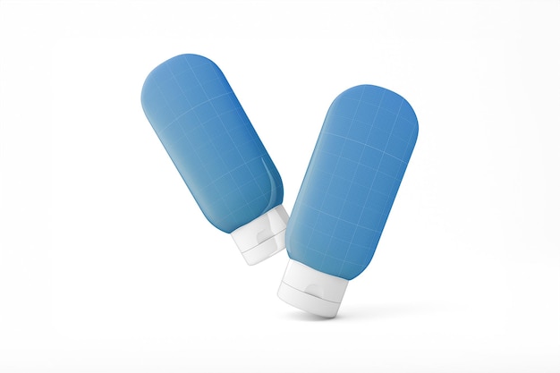 Mockup van de shampoo-buis