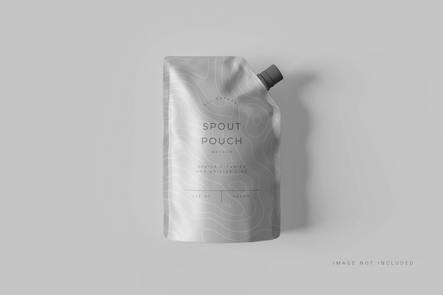 Mockup van de spuitzak