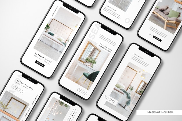 Mockup van de telefoon