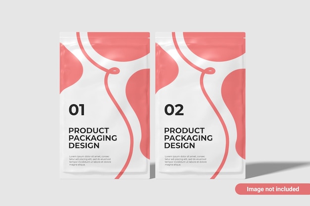 PSD mockup van de verpakking van het product