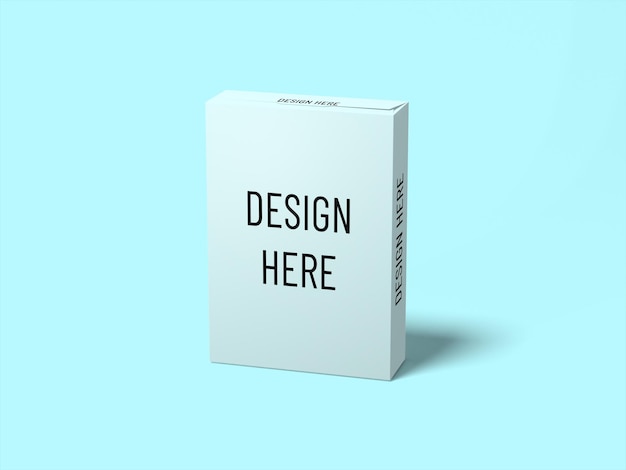 Mockup van de witte doos van het product