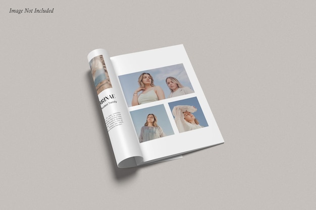 Mockup van een a4-catalogusbrochure