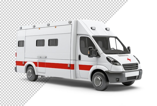 Mockup van een ambulance