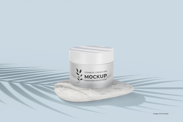 Mockup van een cosmetische crème pot