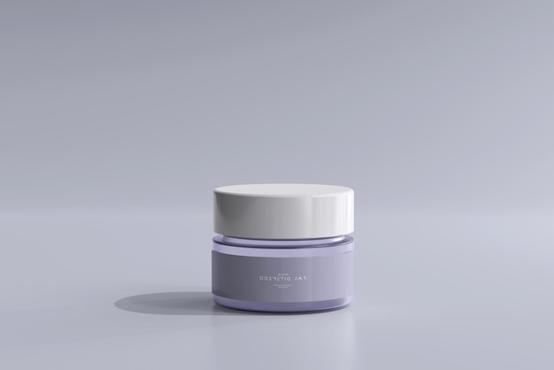 Mockup van een cosmetische pot
